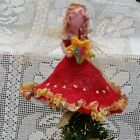 Fairy, hanging ornament bauble, tree topper, table decoration - hand made