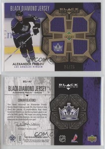 2007-08 Upper Deck Black Diamond Jerseys Triple Gold /25 Alex Frolov Alexander