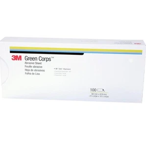 3M 2230 Green Corps Stikit Production Shts 3M 02230 2 3/4" x 16 1/2" 80D 100/caja - Imagen 1 de 3