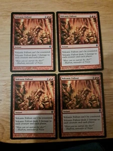MTG - 4x Volcanic Fallout - Conspiracy - Picture 1 of 2
