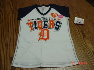 Girls Detroit Tigers Embellished Shirt V Neck - Picture 1 of 3
