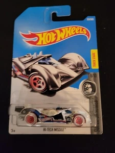 2017 Hot Wheels #324 Super Chrome 8/10 HI-TECH MISSILE New Near Mint WORLDWIDE - Picture 1 of 2