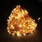 50-200 Led Copper Wire Fairy String Lights Battery Christmas Party Outdoor Decor
