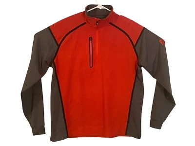 FootJoy Wind Tech Golf Pullover Men’s M Red Gray 1/4 Zip Stretch Jacket - EUC - Image 1 of 4