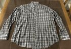 Peter Millar Button Up Shirt Mens Xl 100% Check Cotton Long Sleeve Clean Collar!