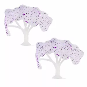 2pcs Purple Glowing Artificial Coral Ornament for Aquarium Fish Tank - Picture 1 of 3