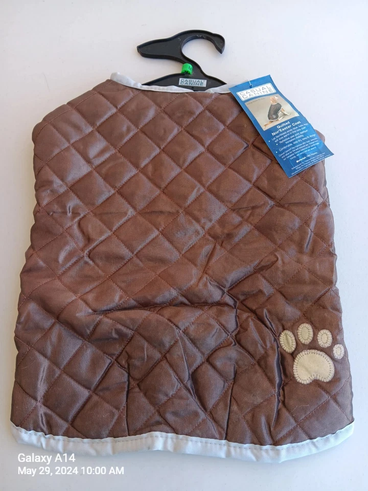 Casual Canine Quilted Dog Coat Medium Puppy Pet Clothes - Image 1 of 4