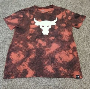 Under Armour Project Rock Brahma Bull T-Shirt Boys Size Medium - Picture 1 of 4