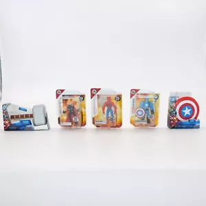 Disney Store Mini Brands Marvel 5 Piece Lot Spider Man Captain America Thor - Picture 1 of 7