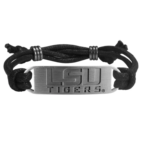 LSU Tigers Cord Bracelet NCAA Licensed Jewelry Cover