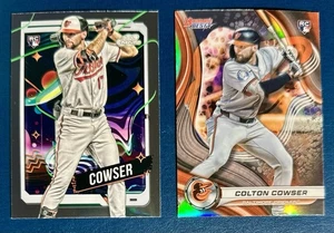 Colton Cowser RC Lote (2) 2024 Bowman's Best Refractor #10 & Topps Cosmic Orioles - Imagen 1 de 2