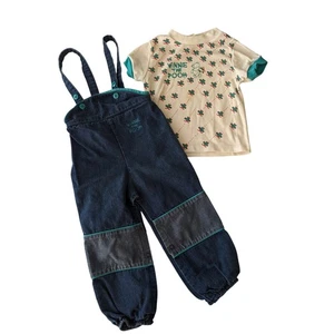 Conjunto de atuendo y camiseta de mezclilla vintage de Disney Winnie The Pooh para bebé años 80 Y2K - Imagen 1 de 10
