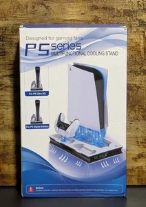 P5 Series Multifunctional Cooling Stand 2 Charging Controller Docks White - NEW - Picture 1 of 5