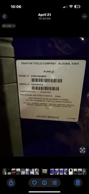 "Carrito de 40"" a presión con 6 cajones (púrpura) sin arañazos ni abolladuras" Foto 1 de 4