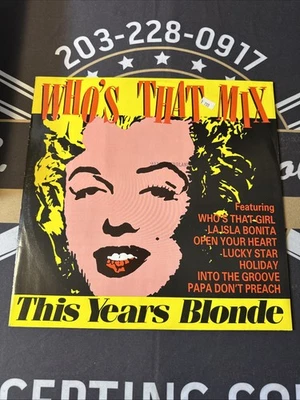 This Year's Blonde Who's That Mix Vinyl 1999 Record Madonna VG+ RECORD - M02 - Image 1 of 2
