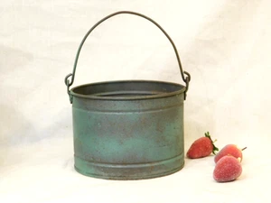Antique Primitive Small Berry Pickin Bucket Pail - Picture 1 of 8