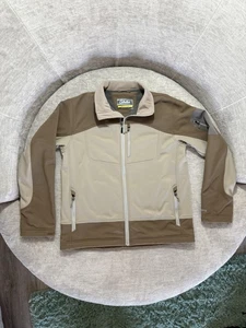 Cabela's Jacket Mens Large Brown Tan Softshell Full Zip Pockets Hunting Outdoor - Picture 1 of 8