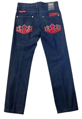 VINTAGE Crown Holder Jeans Men 32x34 Blue Loose Baggy Hip Hop Street Wear - Image 1 of 4