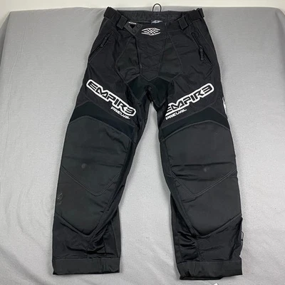 Pantalones de paintball Empire Prevail adulto medianos 33 35 negros acolchados B31 Foto 1 de 4