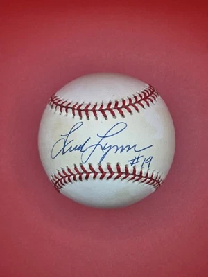 Fred Lynn #19 Signed Rawlings OAL Baseball Boston Red Sox HOF - Image 1 of 2