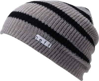 Gorro Neff Daily a Rayas Gris/Negro NUEVO con Etiquetas Neff Foto 1 de 2