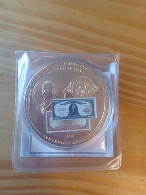 1907 $1,000 Alexander Hamilton Commemorative Coin Gold Certificate - Image 1 of 3