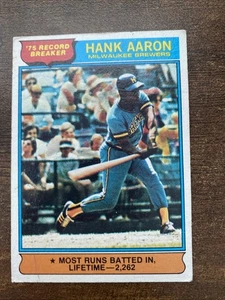 1976 Topps - '75 Record Breakers Hank Aaron #1 - Imagen 1 de 4