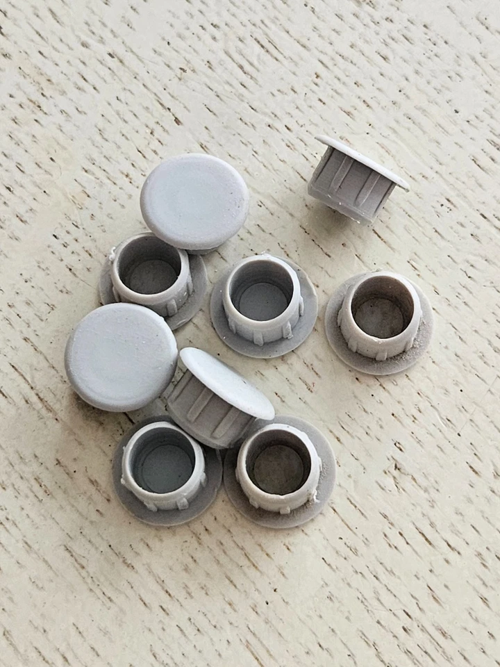 Ikea Pax Komplement 9 caches trou gris 10077768 bouchons pied armoire étagère - Bild 1 von 4