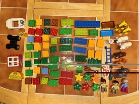 Lot Of 2 Lego Duplo Sets 6136 My First Zoo And 4962 Blocks Animals People
