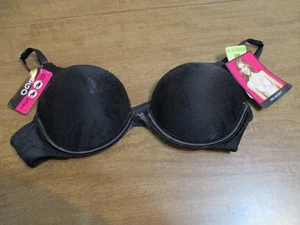 LILY OF FRANCE EGO BOOST BLACK BRA SIZE 34B - Picture 1 of 2