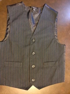 Youth Boys 8 Black Pinstriped Suit Vest The Childrens Place NWT - Bild 1 von 2