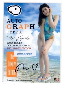 Rei Kamiki Juicy Honey 2025 DUO DIVAS AUTOGRAPH Card Japanese AV Idol - Picture 1 of 1