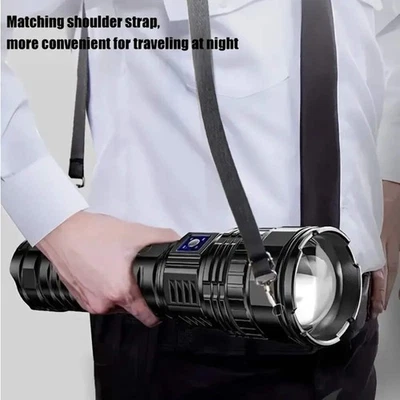 10000W Built-in Battery Flashlight Emergency Tactical Torch 25000mAh - Image 1 of 4