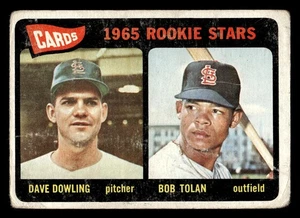 1965 Topps - 1965 Rookie Stars Bobby Tolan, Dave Dowling #116 VG (RC) - Bild 1 von 2