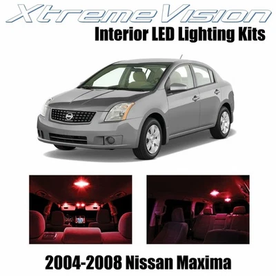LED interior XtremeVision para Nissan Máxima 2004-2008 (18 piezas) rojo Foto 1 de 4