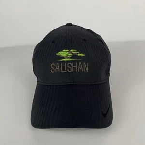 Nike Salishan Scottish Links Club Sombrero Negro Gorra Ajustable Ligero OSFM - Imagen 1 de 9