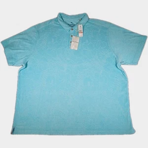 Tommy Bahama Hemd Herren 3XLB Poolside Hibiskus Frottee Polo Kolibri NEU - Bild 1 von 7