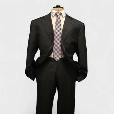 Suitsupply 2 Piece Suit 50S Charcoal Stripe VBC Super 110 Wool Surgeon Dual Vent - Image 1 of 4
