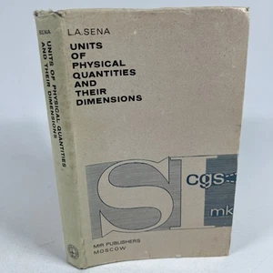 VTG Units of Physical Quantities Dimensions L A Sena MIR 1973 Soviet Era Science - Imagen 1 de 11