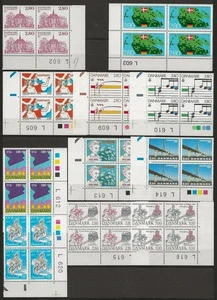 Denmark - Nice Lot With Plate Blocks - Mint Never Hinged - 12 Scans - Picture 1 of 12