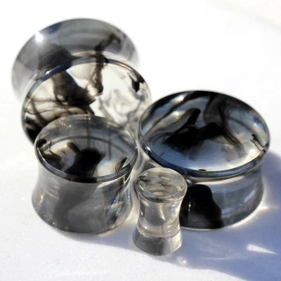 PAR de tapones de silla de montar de tinta acrílica ultra transparente Foto 1 de 4