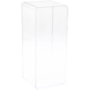Pioneer Plastics Clear Beveled Edge Case (Mirrored), 5" W x 5.5" D x 13" H - Picture 1 of 2