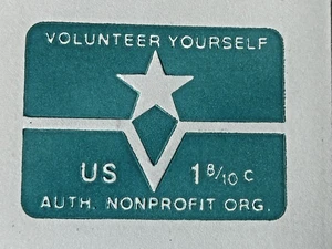 Seltenes Lot 0 von 2 seltenen 1 + 8/10 Cent gemeinnützigen Porto + gebrauchten Umschlägen mit PrePaid - Bild 1 von 2