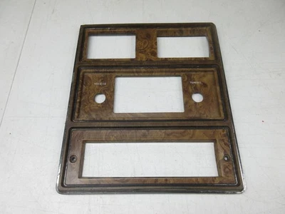 1973 - 1978 年福特有限公司收音机气候控制 DASH BEZEL TRIM WOODGRAIN SURROUND 原始设备制造商 — 第 1/4 张图片