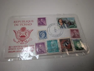 Repubblica Ciad Bicentenario Francobollo USA Busta Ufficiale 1976  - Foto 1 di 2