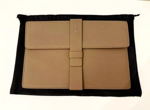 Genuine Ferrari Schedoni Leather Document Holder Pouch Bag Porta Documeti Borsa - Foto 1 di 5