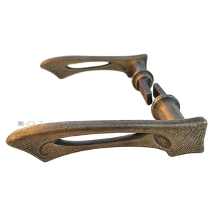 Poignée de Porte Art Nouveau Vieux Gothique Poignées 17.3mm Alloué Carré - Bild 1 von 1