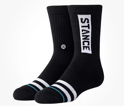 Calcetines Stance, OG ST Youth Crew negros medianos niños y niñas Y11-2 Foto 1 de 4