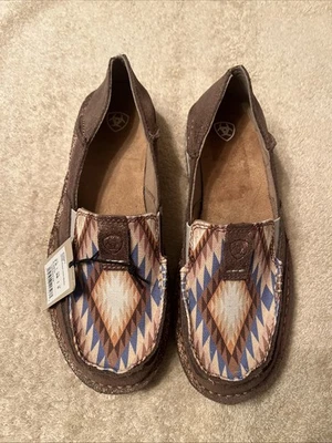 Ariat Cruiser Shoes Slip On Women’s Metallic Bronze Aztec Blanket Size 7.5 New - Image 1 of 4