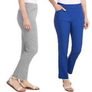 hilary Radley Women Mid-Rise Stretch Pull-On Ankle Pant 1753633 S - Picture 1 of 22
